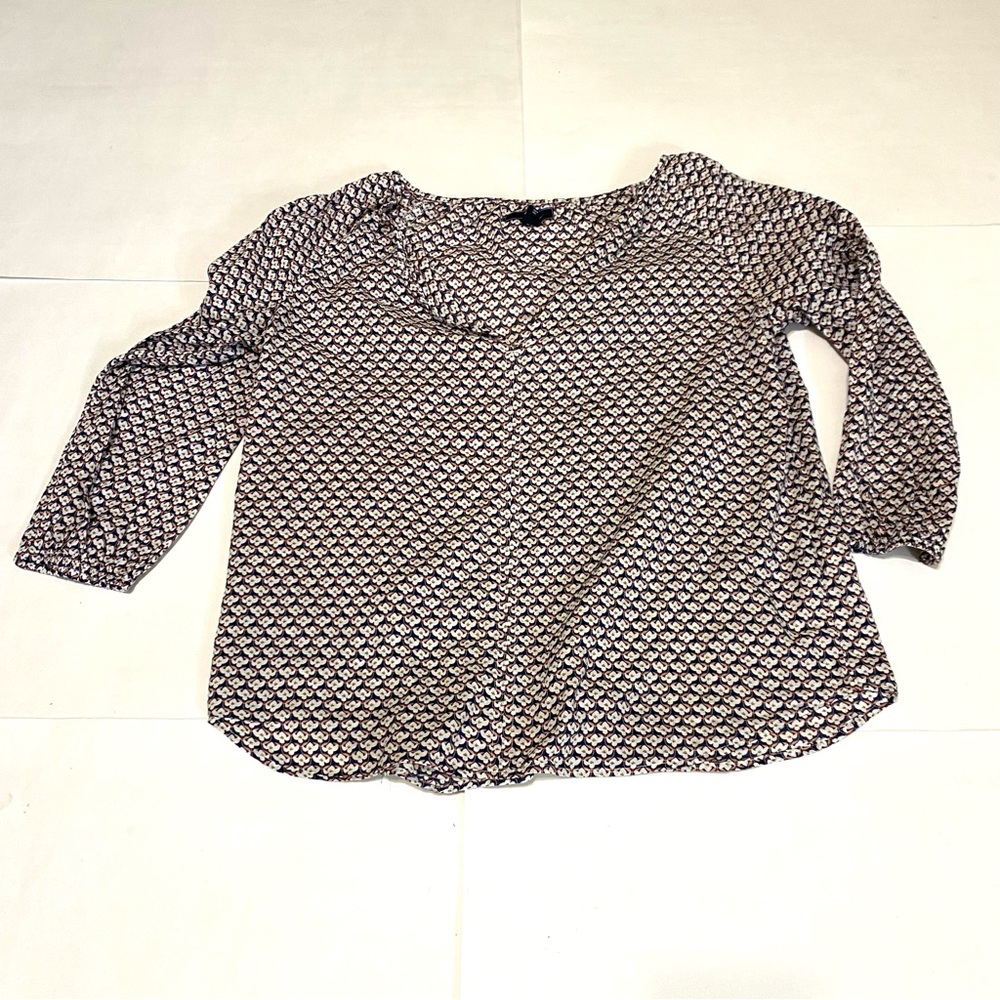 ⭐️GAP Women's Geometric Blouse - Black and White